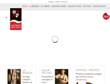 Tablet Screenshot of bodegasmunoz.com